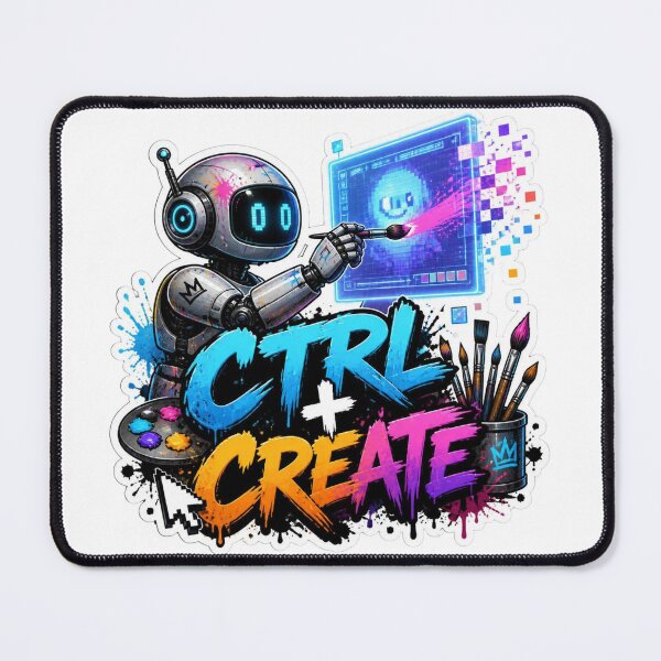 Item preview, CTRL + CREATE Graffiti Sticker PNG | Programmer Coding Aesthetic | Creative Developer Tech Art | AI Coding Laptop Vinyl Decal designed and sold by Stylestickers55.