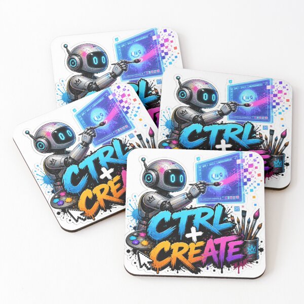 Item preview, CTRL + CREATE Graffiti Sticker PNG | Programmer Coding Aesthetic | Creative Developer Tech Art | AI Coding Laptop Vinyl Decal designed and sold by Stylestickers55.
