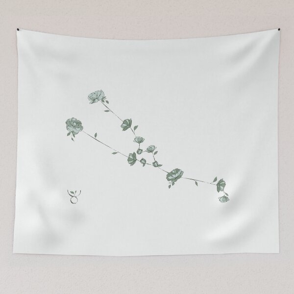 Item preview, Taurus Floral Zodiac Constellation designed and sold by TheThankfulTyne.