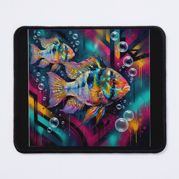 Item preview, Mikrogeophagus Ramirezi fish: Graffiti and Post-Expressionism #6 designed and sold by Helios Be. Lavsh.