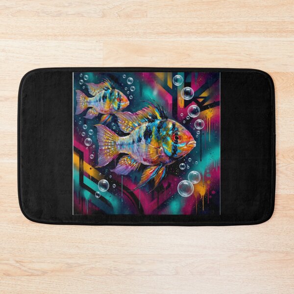 Item preview, Mikrogeophagus Ramirezi fish: Graffiti and Post-Expressionism #6 designed and sold by Helios Be. Lavsh.