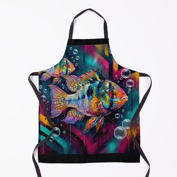 Item preview, Mikrogeophagus Ramirezi fish: Graffiti and Post-Expressionism #6 designed and sold by Helios Be. Lavsh.