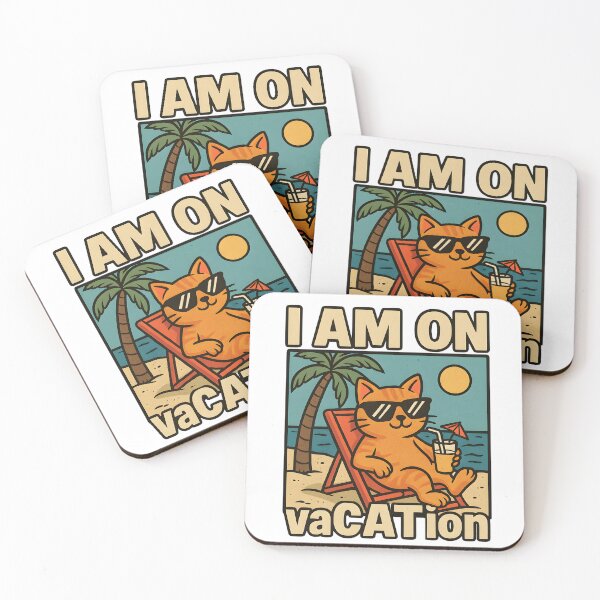 Item preview, I Am On vaCATion – Funny Vacation Cat Shirt for Cat Lovers designed and sold by SVALANART.