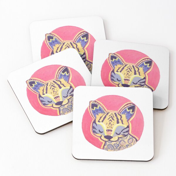 Item preview, Ocelot Cute Vibrant Wild Cat Aztec Tribal Portrait designed and sold by KeyClothesline.