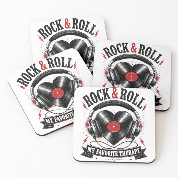 Item preview, Rock & Roll My Favorite Therapy T-Shirt | Funny Music Lover Guitar Tee designed and sold by Danny's Tees.
