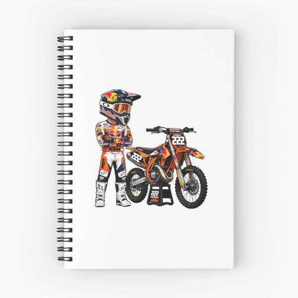 Item preview, Tony Cairoli #222 Motocross Rider and Bike designed and sold by FanFueledStickers.