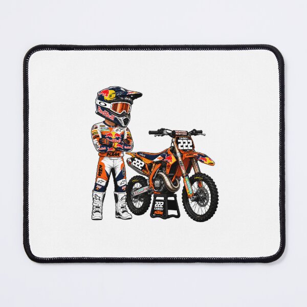 Item preview, Tony Cairoli #222 Motocross Rider and Bike designed and sold by FanFueledStickers.