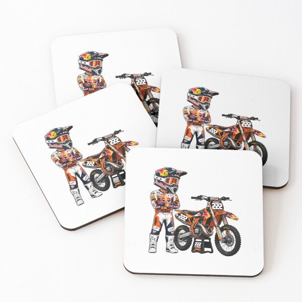 Item preview, Tony Cairoli #222 Motocross Rider and Bike designed and sold by FanFueledStickers.