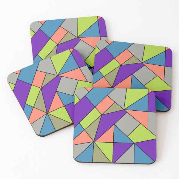Item preview, Colorful Abstract Geometric Shapes Mosaic Pattern designed and sold by Itaya Art.