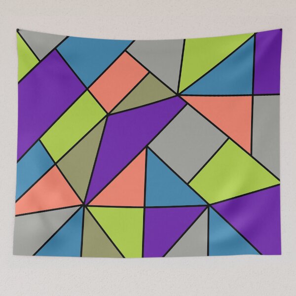 Item preview, Colorful Abstract Geometric Shapes Mosaic Pattern designed and sold by Itaya Art.