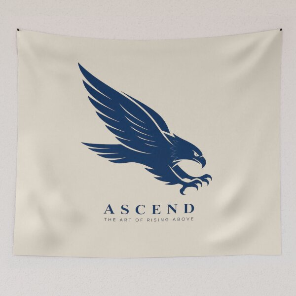 Item preview, Minimalist Diving Eagle Ascend Line Art Powerful Logo Design designed and sold by Panom Suavichien.