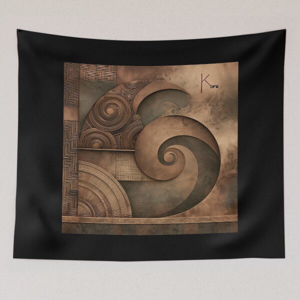 Item preview, New Beginnings - Māori Koru designed and sold by Abstractarium.