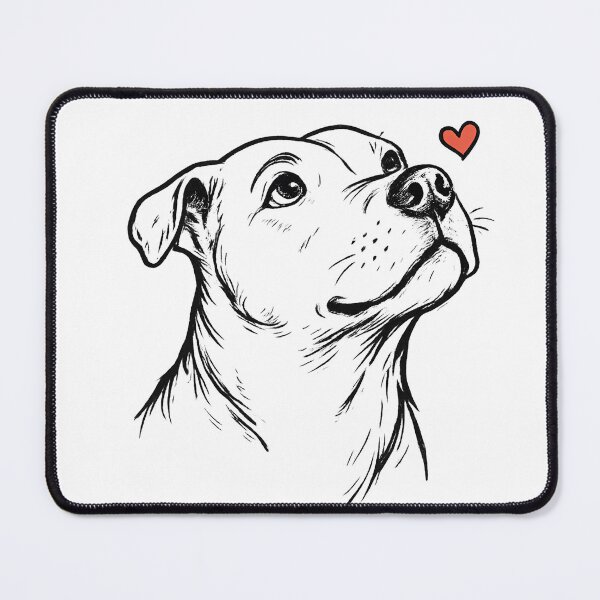 Item preview, Minimalist Pitbull Rescue Dog designed and sold by zerastore.
