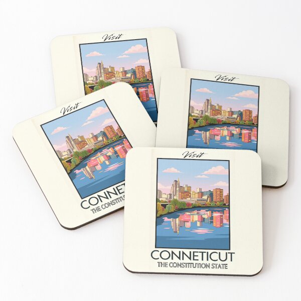 Item preview, Conneticut Scenic Vintage Style Travel Advert designed and sold by Dimensionality.