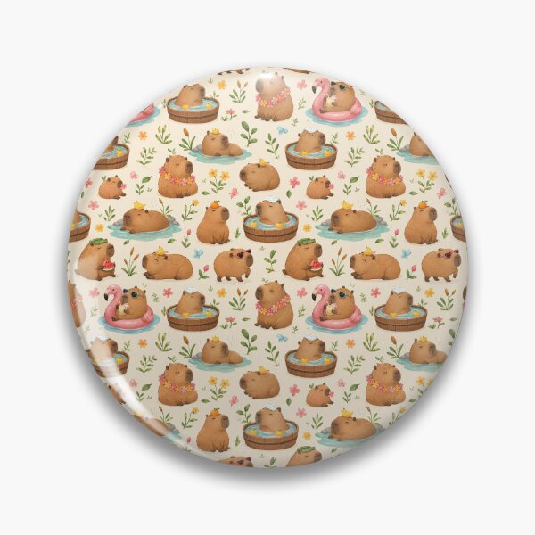Item preview, Funny capybaras seamless pattern designed and sold by Nolan6.