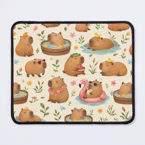 Item preview, Funny capybaras seamless pattern designed and sold by Nolan6.