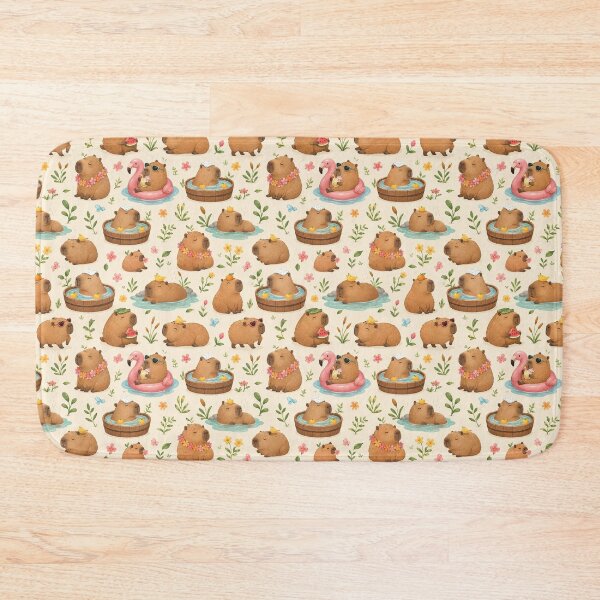 Item preview, Funny capybaras seamless pattern designed and sold by Nolan6.