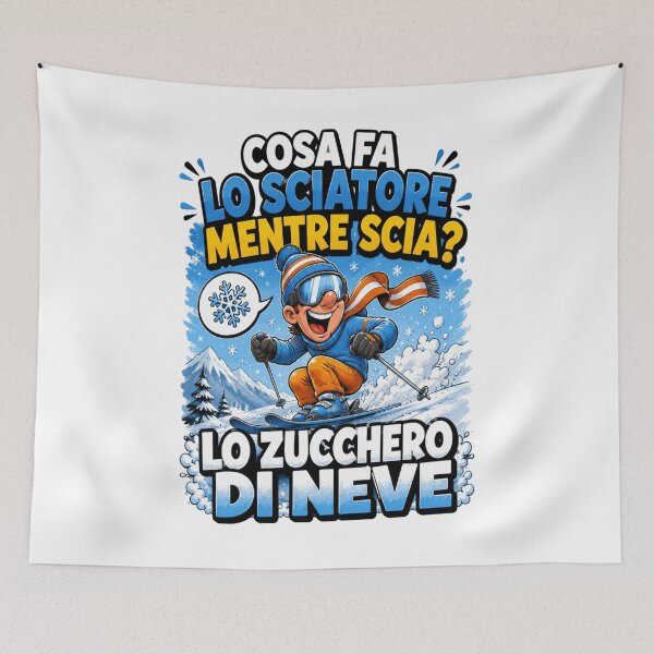 Item preview, Funny Skier – Snow Sugar Cartoon Design designed and sold by RipantinaFantasy .