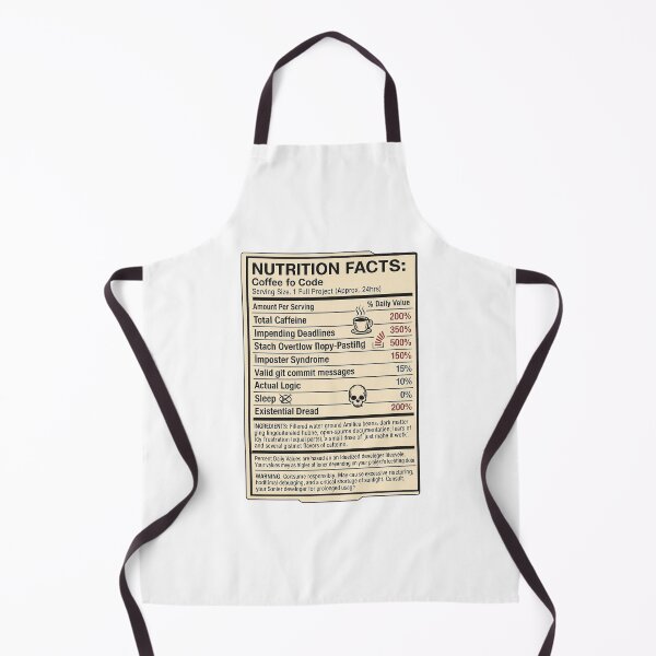 Item preview, Coffee to Code Nutrition Facts designed and sold by MoonmossThistle.