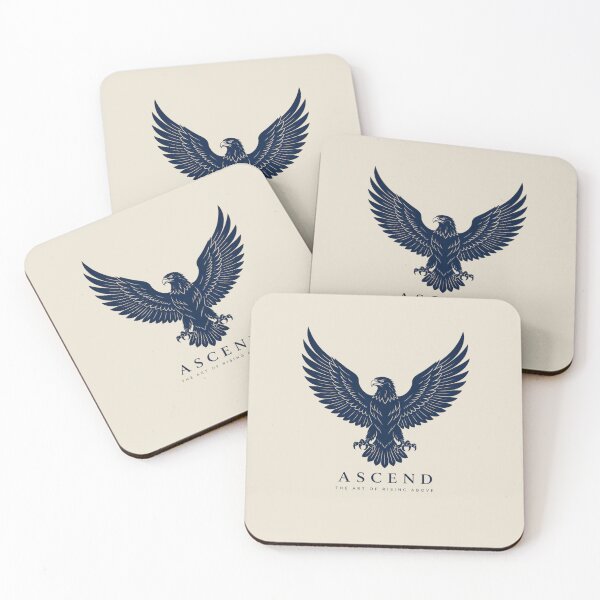Item preview, Minimalist Eagle Wings Spread Ascend Line Art Powerful Logo Design designed and sold by Panom Suavichien.