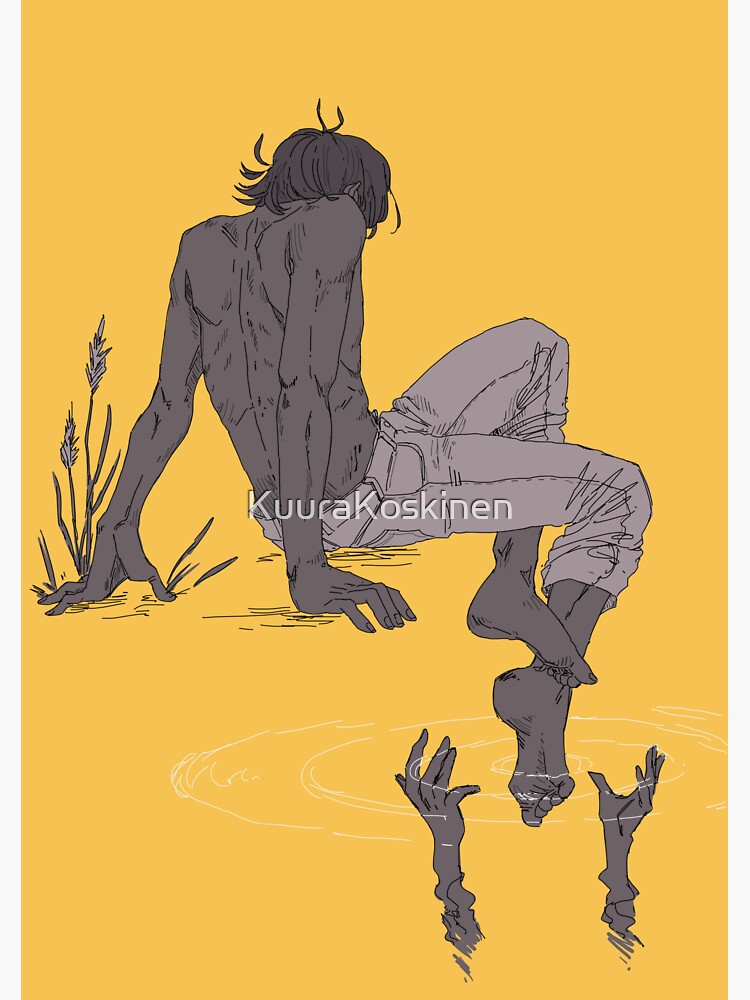 Thumbnail 3 of 3, Sticker, Be mindful of the water spirits designed and sold by KuuraKoskinen.
