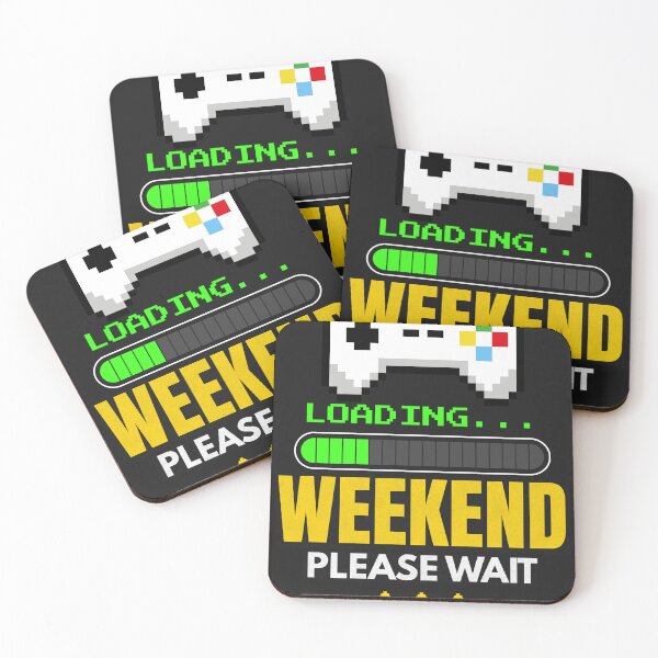 Item preview, Loading Weekend Please Wait Funny Gamer Retro Pixel T-Shirt designed and sold by Uvclick.