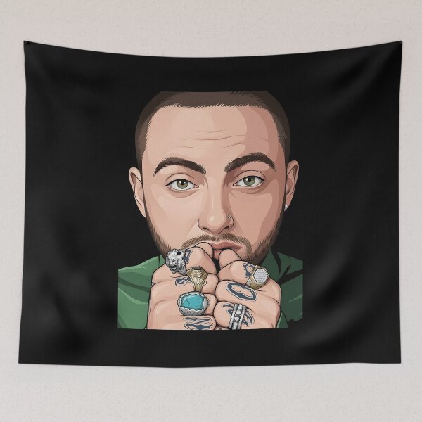 Item preview, Mac miller Vector Illustration designed and sold by Rusdiii.