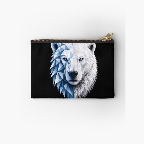 Item preview, Half Low Poly Polar Bear Portrait designed and sold by VeltrixaDesigns.