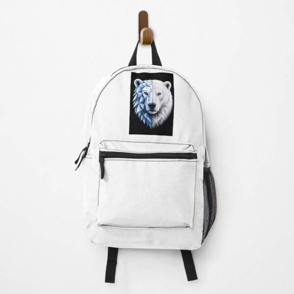Item preview, Half Low Poly Polar Bear Portrait designed and sold by VeltrixaDesigns.