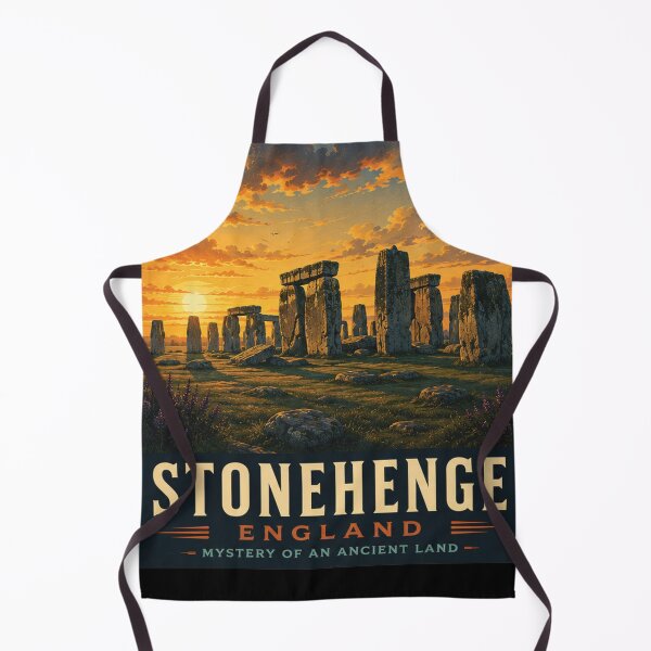 Item preview, Stonehenge Historic Landscape Poster | Ancient England Monument | England Wall Art designed and sold by GnuArt.