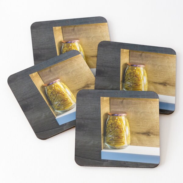 Item preview, Glass Jar Filled With Pasta On Rustic Wooden Shelf In Kitchen Pantry Niche designed and sold by Nmallia.