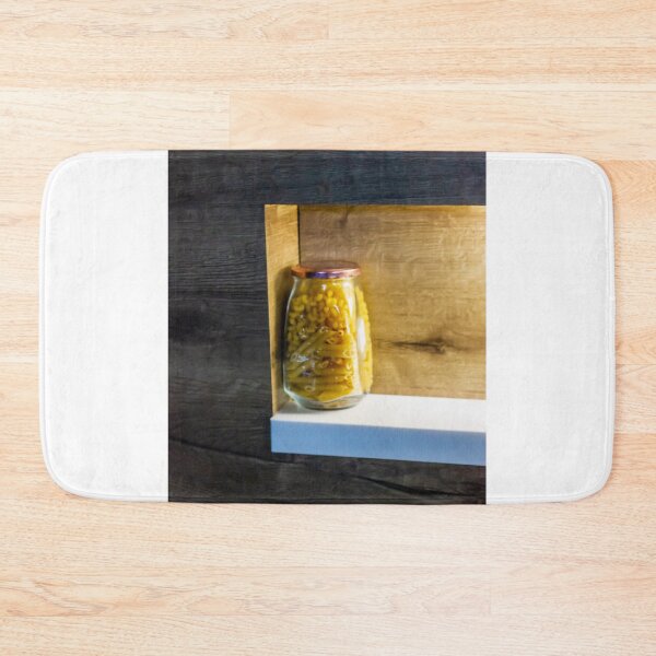 Item preview, Glass Jar Filled With Pasta On Rustic Wooden Shelf In Kitchen Pantry Niche designed and sold by Nmallia.