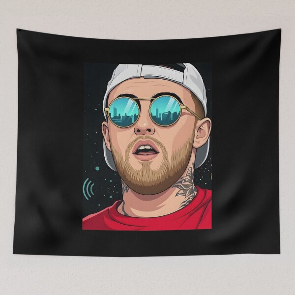 Item preview, Mac miller Vector Illustration designed and sold by Rusdiii.