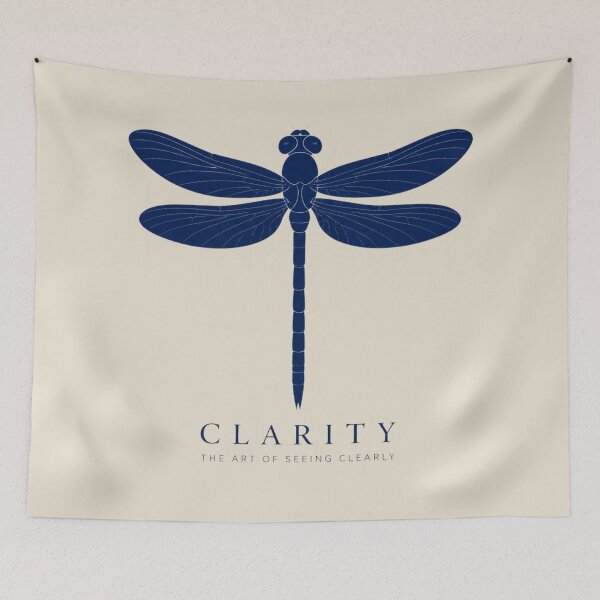 Item preview, Minimalist Dragonfly Clarity Line Art Wellness Logo Design designed and sold by Panom Suavichien.