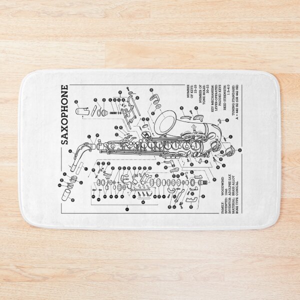 Item preview, Saxophonist Saxophone Player Reed Instrument Music Diagram designed and sold by GrandeDuc.