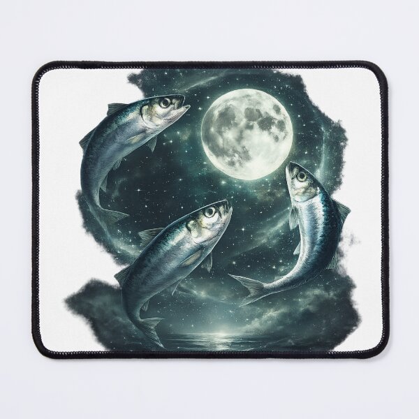 Item preview, Moonlit Cosmic Fish Fantasy designed and sold by SurrealSproutz.