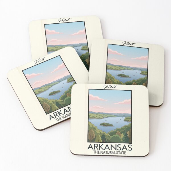 Item preview, Arkansas Scenic Vintage Style Travel Advert designed and sold by Dimensionality.