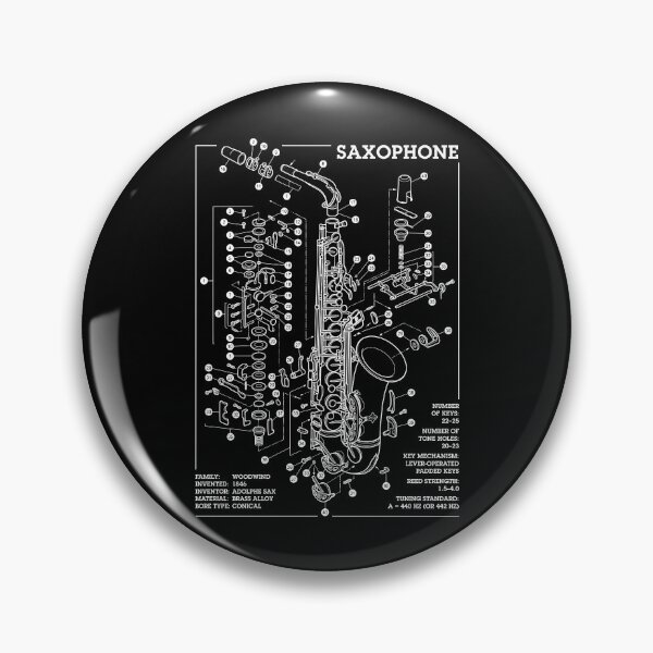 Item preview, Saxophonist Saxophone Player Reed Instrument Music Diagram designed and sold by GrandeDuc.