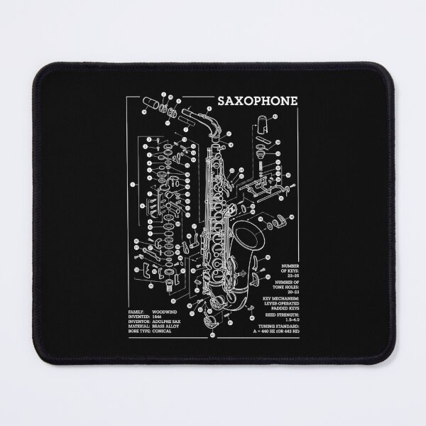 Item preview, Saxophonist Saxophone Player Reed Instrument Music Diagram designed and sold by GrandeDuc.