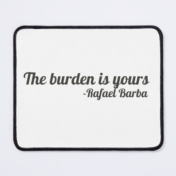 Item preview, The Burden Is Yours Sticker | Law & Order Inspired Courtroom Quote | Legal Humor designed and sold by JusticeForSale.