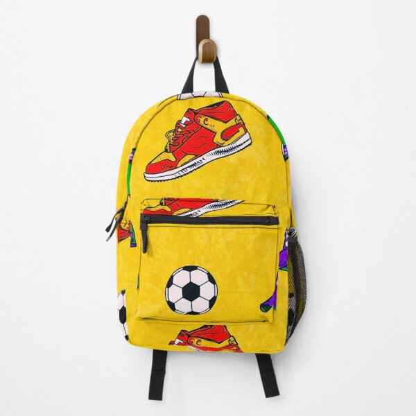 Item preview, Retro Soccer Streetwear Pattern | Colorful Football Shoes, Caps & Soccer Ball Seamless Design designed and sold by IMuDesigner.