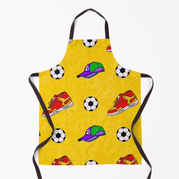 Item preview, Retro Soccer Streetwear Pattern | Colorful Football Shoes, Caps & Soccer Ball Seamless Design designed and sold by IMuDesigner.