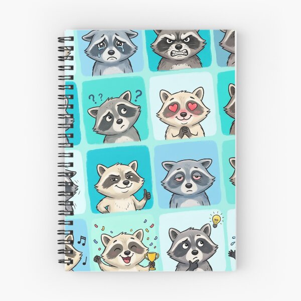 Item preview, Raccoon Diaries Funny Trash Panda Mood Board Art designed and sold by rich-moda.
