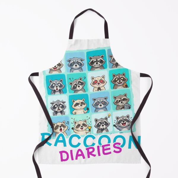 Item preview, Raccoon Diaries Funny Trash Panda Mood Board Art designed and sold by rich-moda.