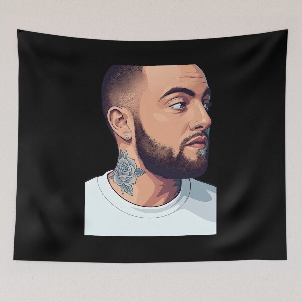 Item preview, Mac miller Vector Illustration designed and sold by Rusdiii.