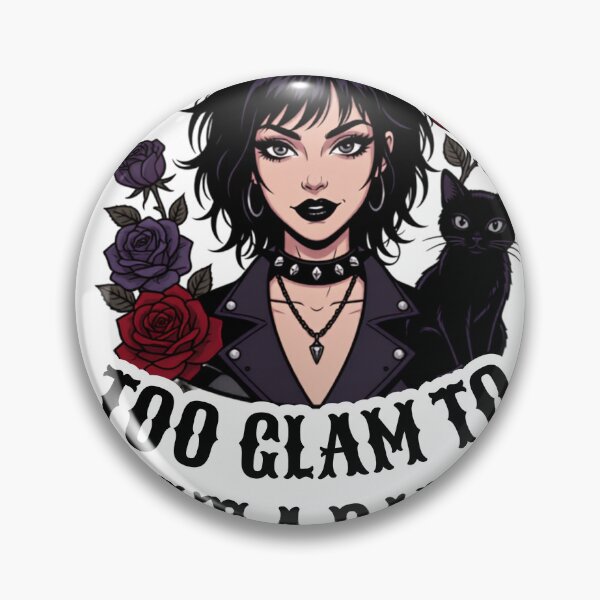 Item preview, Too Glam To Give A Damn Goth Design designed and sold by HappyDoodle11.