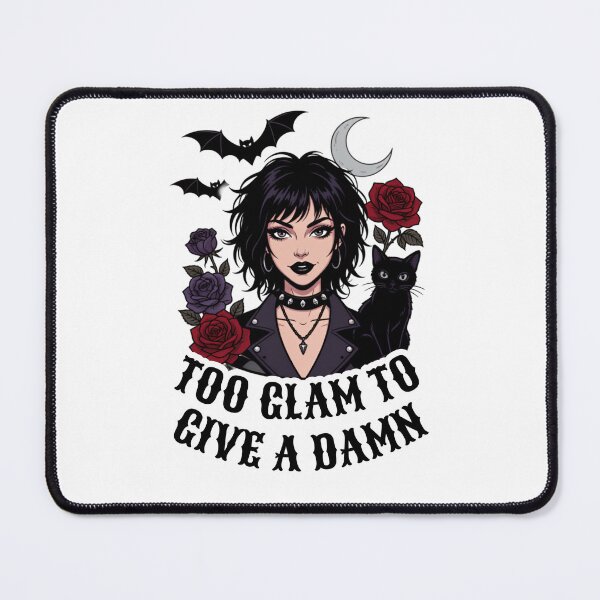 Item preview, Too Glam To Give A Damn Goth Design designed and sold by HappyDoodle11.