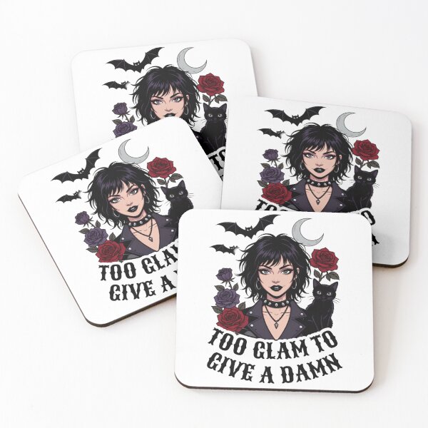 Item preview, Too Glam To Give A Damn Goth Design designed and sold by HappyDoodle11.