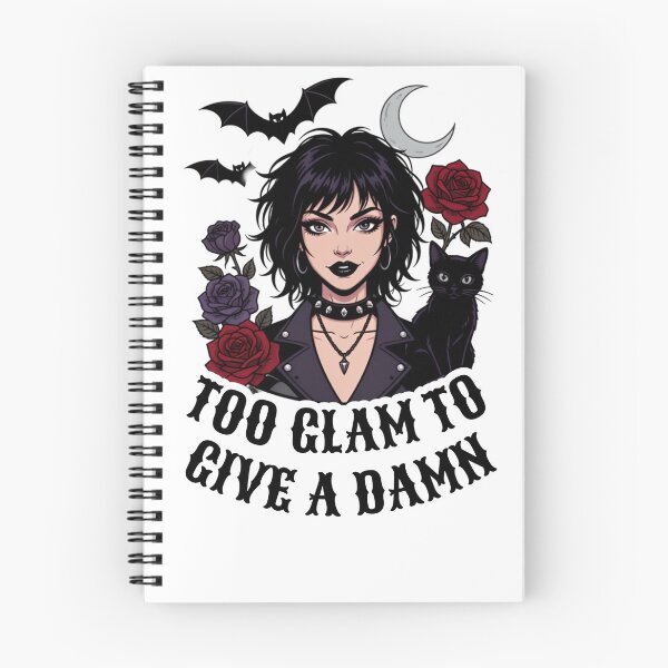 Item preview, Too Glam To Give A Damn Goth Design designed and sold by HappyDoodle11.