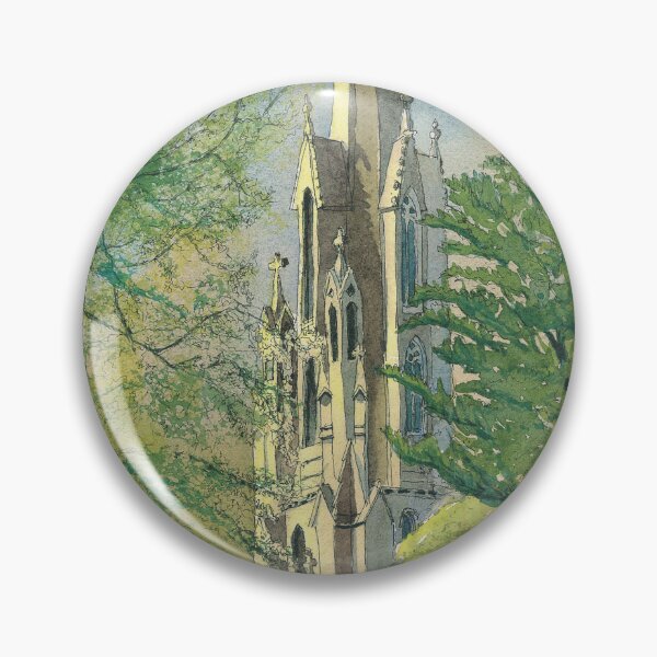 Item preview, Spire of First Church of Otago, Dunedin, New Zealand designed and sold by Dave Baab watercolors.